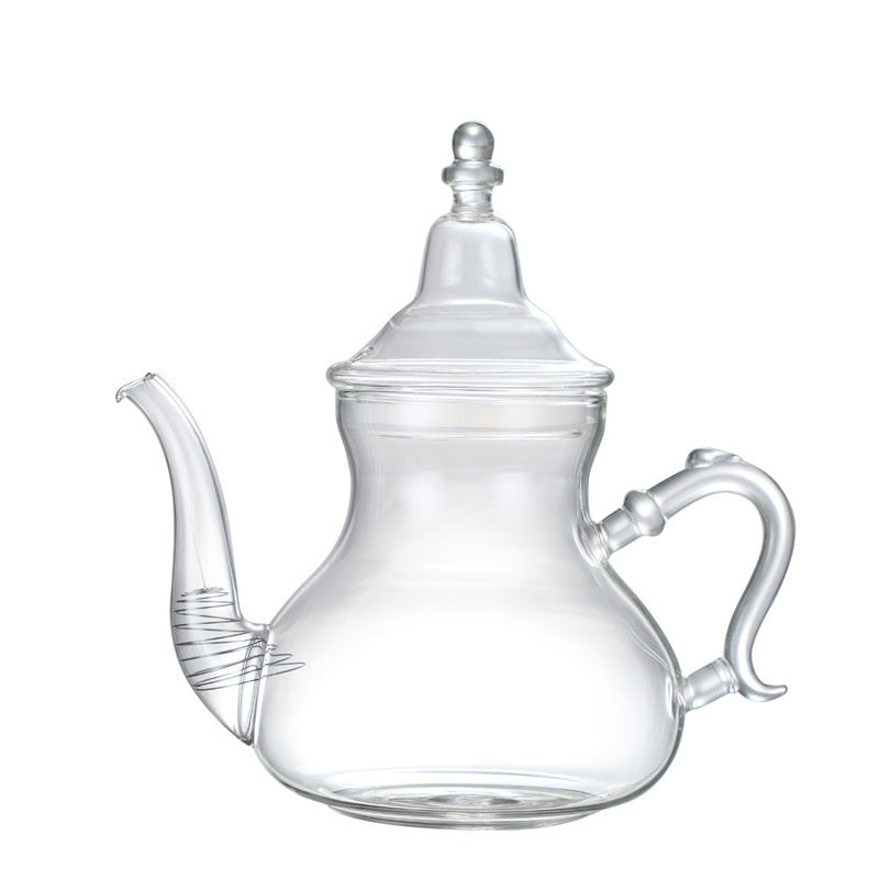 Casablanca Market Moroccan Glass Teapot, Clear