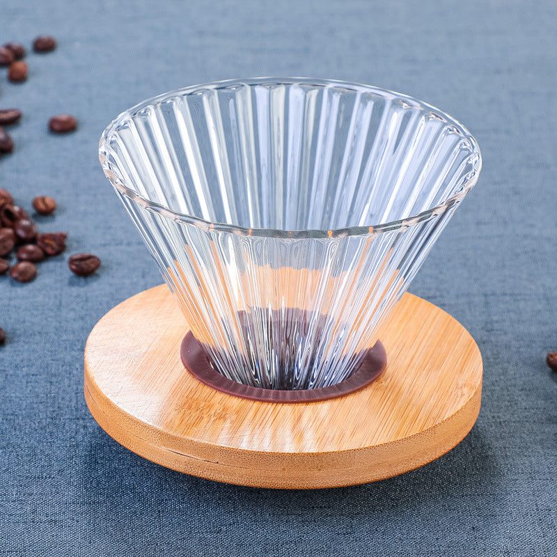 Handmade Japanese Brown Colored Mini Coffee Pot Set, Modern and Simple Household Manual Large Capacity Glass Coffee Pot - Sip & Quench