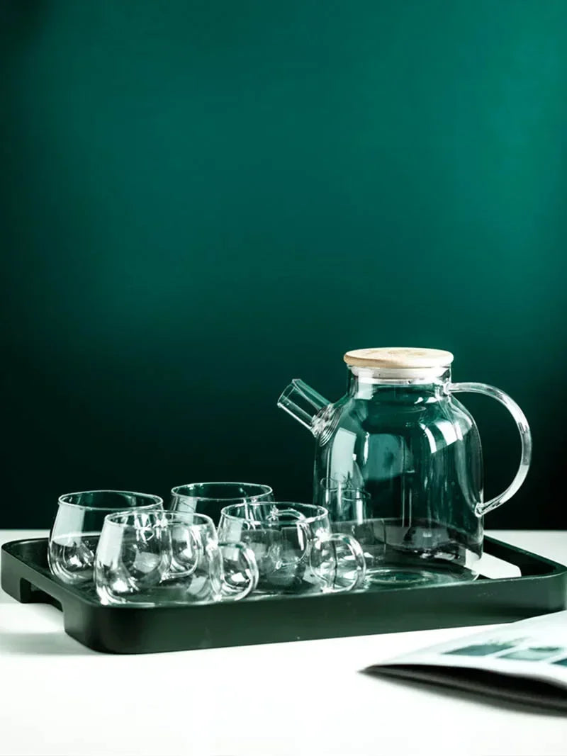 Serene Glass Pitcher Set – Perfect for Asian Wedding Tea Gatherings