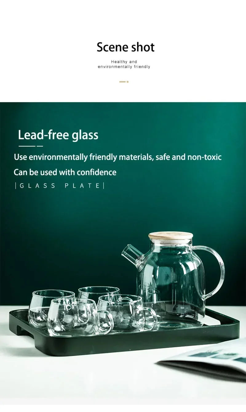 Serene Glass Pitcher Set – Perfect for Asian Wedding Tea Gatherings