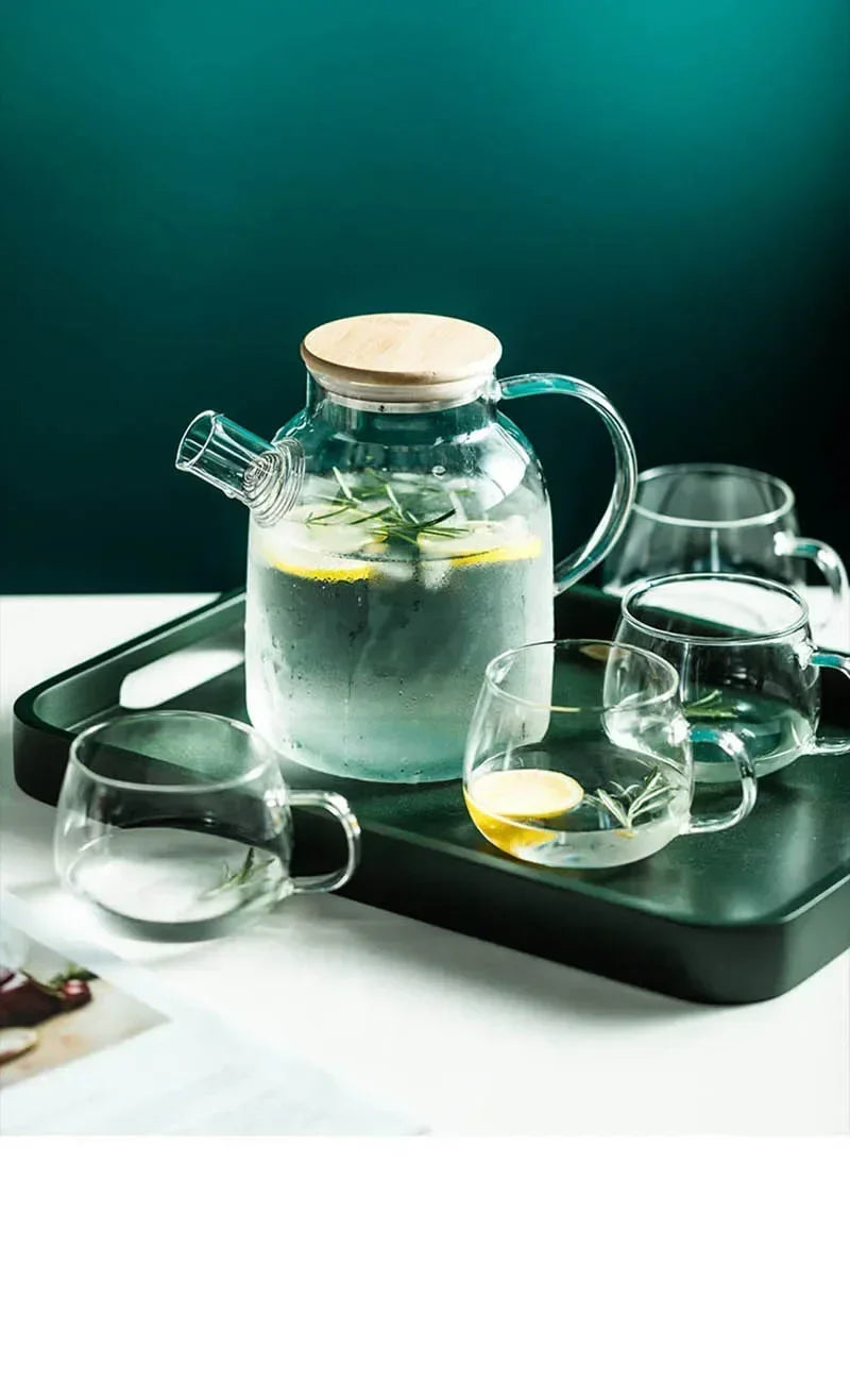 Serene Glass Pitcher Set – Perfect for Asian Wedding Tea Gatherings