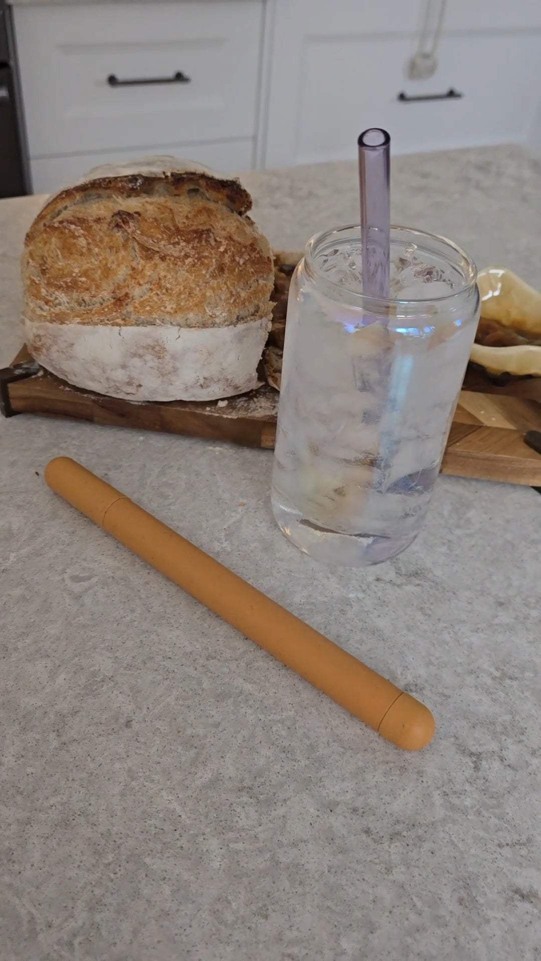 2 Sets of Reusable Glass Straws with Case - Sunset Bliss Desert Bloom Set - Sip & Quench