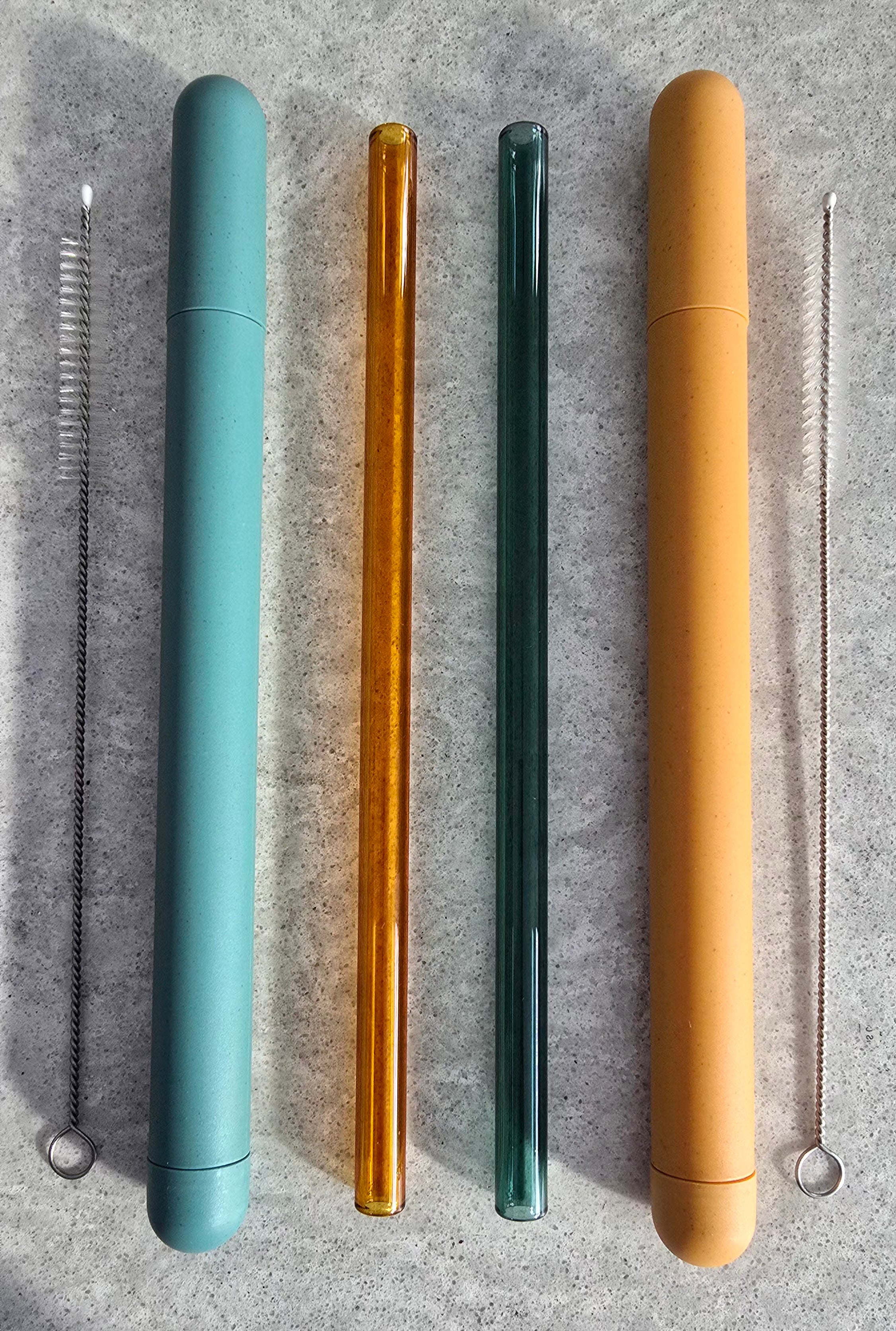 Sip & Quench Limited Holiday Edition Portable Glass Straw Set (Set of 2)