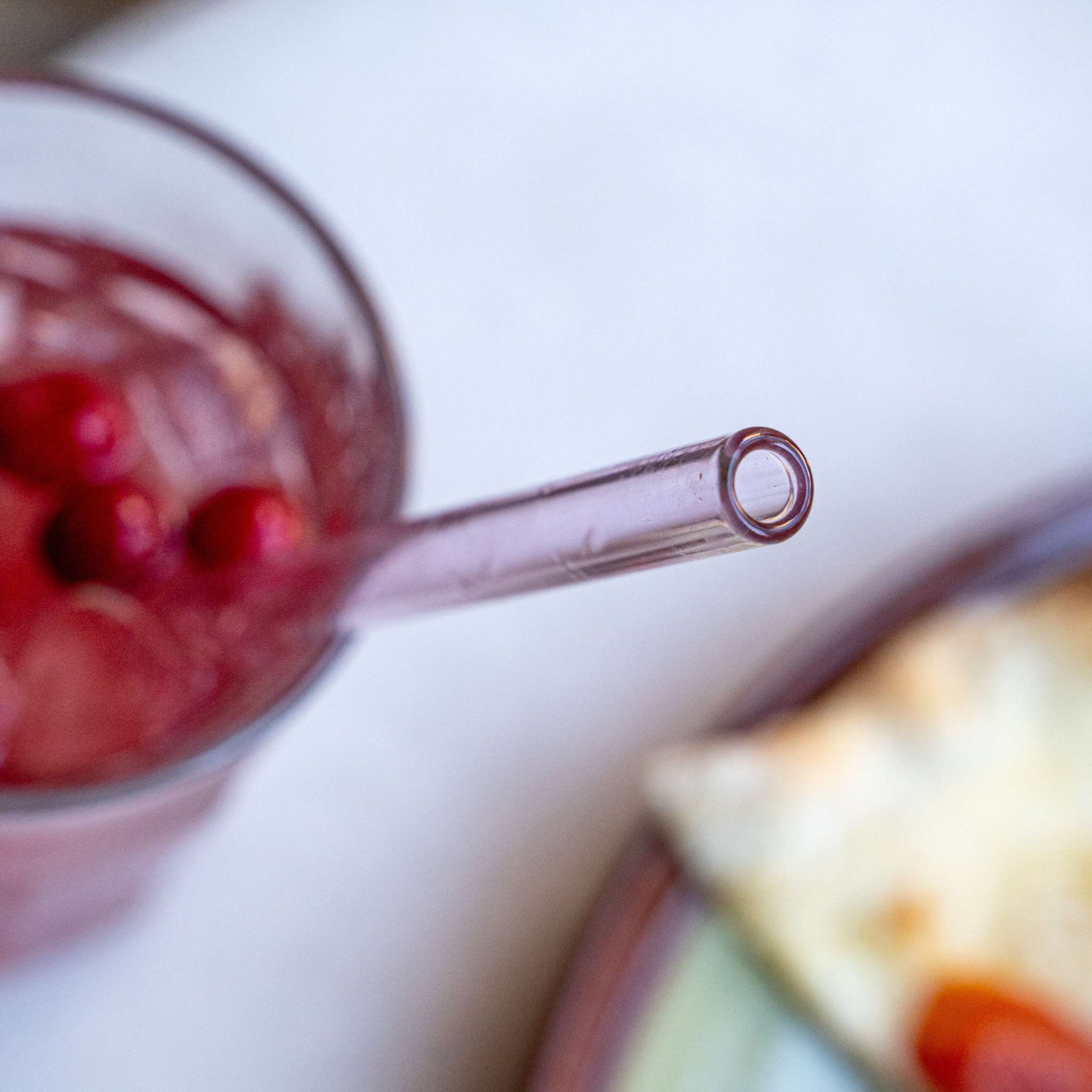 2 Sets of Reusable Glass Straws with Case - His & Hers Set - Sip & Quench 