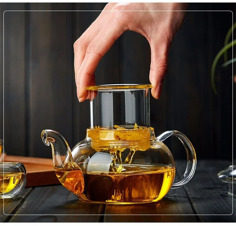Eternal Glass Tea Set – Chinese Wedding Tea Ceremony Elegance