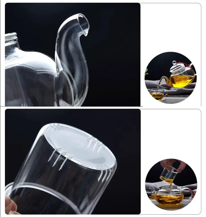 Eternal Glass Tea Set – Chinese Wedding Tea Ceremony Elegance