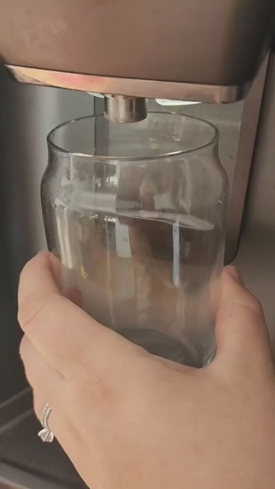 Reusable glass straws for ice coffee