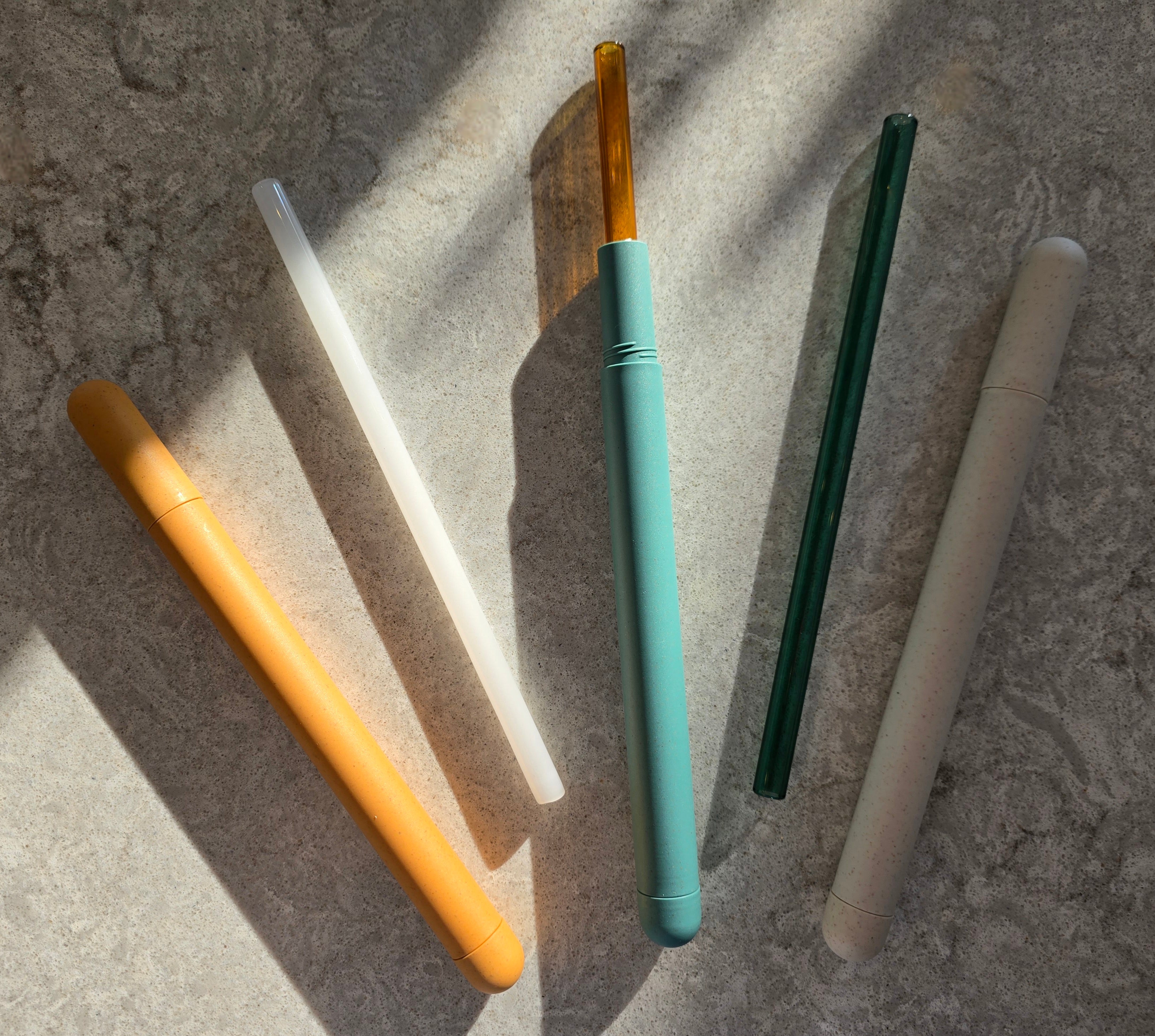 Sip & Quench Limited Holiday Edition Portable Glass Straw Set (Set of 2)